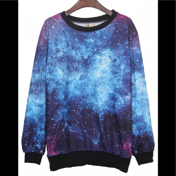 max Tops - Galaxy Print Sweatshirt